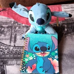 Disney's Stitch Stuffy & Matching Journal Notebook